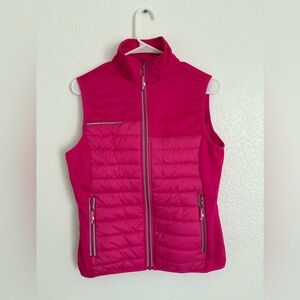 The Weather Company Hot Pink Puffer Vest Women’s Sz SM Outdoor‎ Hiking Preppy
